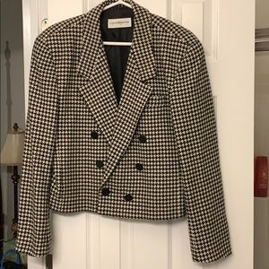 Lightly worn short houndstooth jacket